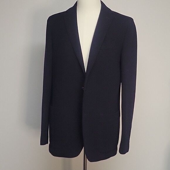 ST Croix Men’s Virgin Wool Italian Knit Blazer - Picture 1 of 5